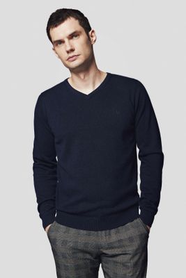 Lancerto - Sweter męski casual ze sklepu: Lancerto S.A. w kategorii: Swetry męskie - zdjęcie 938E51-772-11513_SW073223000034.GRANAT