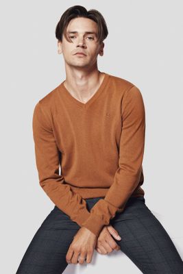 Sweter męski casual Lancerto ze sklepu: Lancerto S.A. w kategorii: Swetry męskie - zdjęcie 938E51-772-11513_SW073223000038.CAMEL
