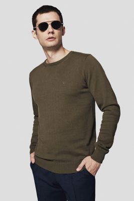 Lancerto - Sweter męski ze sklepu: Lancerto S.A. w kategorii: Swetry męskie - zdjęcie 938E51-772-11513_SW073223000078.OLIWKA