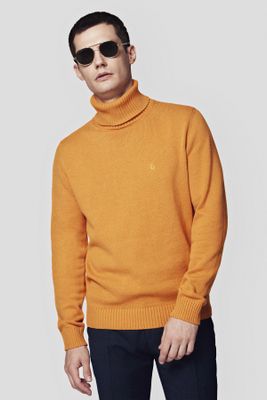 Lancerto - Sweter męski casual na zimę ze sklepu: Lancerto S.A. w kategorii: Swetry męskie - zdjęcie 938E51-772-11513_SW073223000099.POMARANC