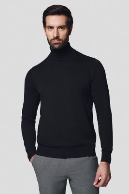 Sweter męski casualowy Lancerto ze sklepu: Lancerto S.A. w kategorii: Swetry męskie - zdjęcie 938E51-772-11513_SW073224000071.CZARNY
