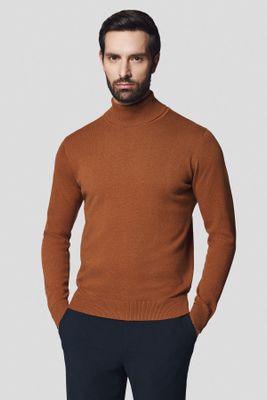 Sweter męski casual Lancerto ze sklepu: Lancerto S.A. w kategorii: Swetry męskie - zdjęcie 938E51-772-11513_SW073224000072.CAMEL