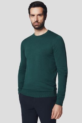 Lancerto - Sweter męski ze sklepu: Lancerto S.A. w kategorii: Swetry męskie - zdjęcie 938E51-772-11513_SW073224000081.ZIELONY