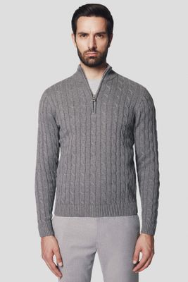 Sweter męski na zimę Lancerto ze sklepu: Lancerto S.A. w kategorii: Swetry męskie - zdjęcie 938E51-772-11513_SW073224000090.SZARY