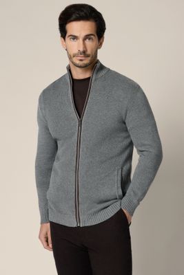 Sweter męski casualowy Lancerto ze sklepu: Lancerto S.A. w kategorii: Swetry męskie - zdjęcie 938E51-772-11513_SW073225000032.SZARY