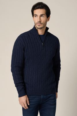 Sweter męski casual Lancerto ze sklepu: Lancerto S.A. w kategorii: Swetry męskie - zdjęcie 938E51-772-11513_SW073225000037.GRANAT