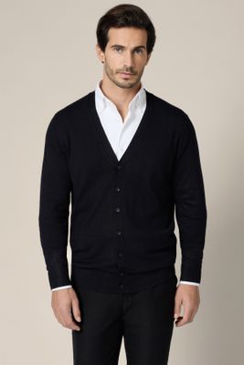 Lancerto - Sweter męski casualowy ze sklepu: Lancerto S.A. w kategorii: Swetry męskie - zdjęcie 938E51-772-11513_SW073225000042.CZARNY