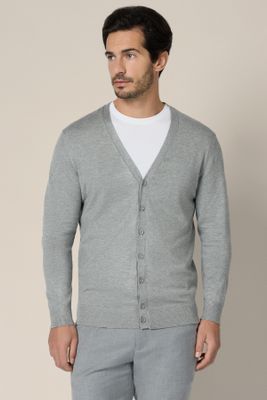 Sweter męski casual Lancerto ze sklepu: Lancerto S.A. w kategorii: Swetry męskie - zdjęcie 938E51-772-11513_SW073225000047.SZARY