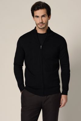 Lancerto - Sweter męski casual ze sklepu: Lancerto S.A. w kategorii: Swetry męskie - zdjęcie 938E51-772-11513_SW073225000051.CZARNY