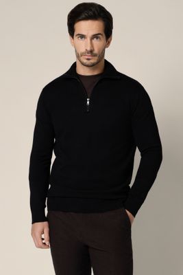 Sweter męski casual Lancerto ze sklepu: Lancerto S.A. w kategorii: Swetry męskie - zdjęcie 938E51-772-11513_SW073225000074.CZARNY
