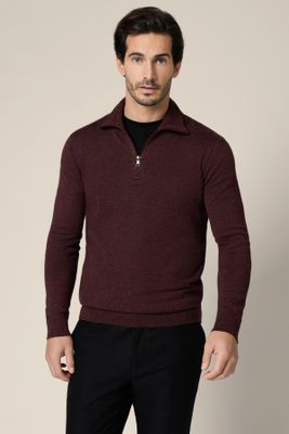Sweter męski Lancerto ze sklepu: Lancerto S.A. w kategorii: Swetry męskie - zdjęcie 938E51-772-11513_SW073225000077.BORDO