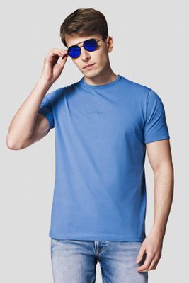 T-shirt męski na wiosnę Lancerto ze sklepu: Lancerto S.A. w kategorii: T-shirty męskie - zdjęcie 938E51-772-11513_TS073123000004.NIEBIESKI