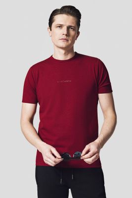 T-shirt męski casual Lancerto ze sklepu: Lancerto S.A. w kategorii: T-shirty męskie - zdjęcie 938E51-772-11513_TS073123000008.BORDO
