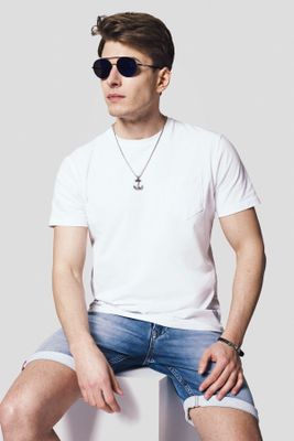 T-shirt męski casual Lancerto ze sklepu: Lancerto S.A. w kategorii: T-shirty męskie - zdjęcie 938E51-772-11513_TS073123000011.BIALY
