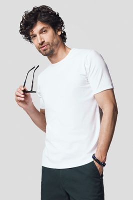 T-shirt męski casual Lancerto ze sklepu: Lancerto S.A. w kategorii: T-shirty męskie - zdjęcie 938E51-772-11513_TS073123000051.BIALY
