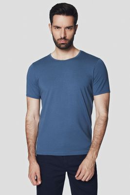 T-shirt męski casualowy Lancerto ze sklepu: Lancerto S.A. w kategorii: T-shirty męskie - zdjęcie 938E51-772-11513_TS073124000014.C-NIEB