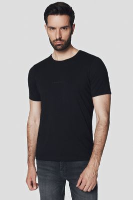 T-shirt męski casual Lancerto ze sklepu: Lancerto S.A. w kategorii: T-shirty męskie - zdjęcie 938E51-772-11513_TS073124000016.CZARNY
