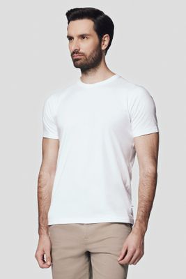 T-shirt męski na wiosnę casualowy Lancerto ze sklepu: Lancerto S.A. w kategorii: T-shirty męskie - zdjęcie 938E51-772-11513_TS073124000022.BIALY