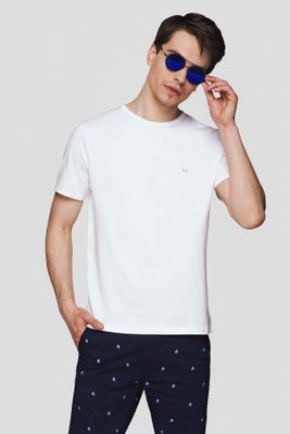 T-shirt męski Lancerto ze sklepu: Lancerto S.A. w kategorii: T-shirty męskie - zdjęcie 938E51-772-11513_TS124121000026.BIAŁY