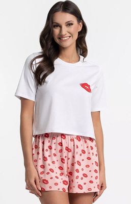 Piżama w nadruki ze sklepu: Intymna w kategorii: Piżamy damskie - zdjęcie 9621D59-45C-2676_226573