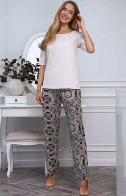 Piżama w nadruki casual ze sklepu: Intymna w kategorii: Piżamy damskie - zdjęcie 9621D59-45C-2676_235234
