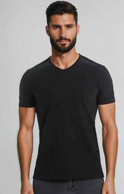 T-shirt męski na wiosnę casual ze sklepu: Intymna w kategorii: T-shirty męskie - zdjęcie 9621D59-45C-2676_147338