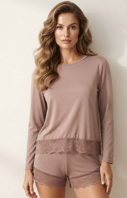 Piżama bez wzorów casual ze sklepu: Intymna w kategorii: Piżamy damskie - zdjęcie 9621D59-45C-2676_157006