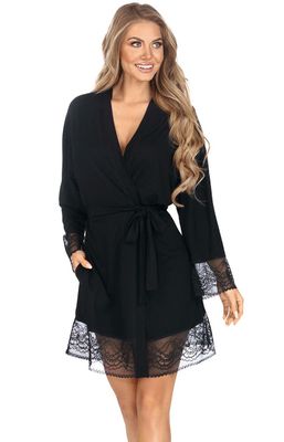 Szlafrok damski z koronką elegancki ze sklepu: Intymna w kategorii: Szlafroki damskie - zdjęcie 9621D59-45C-2676_169495