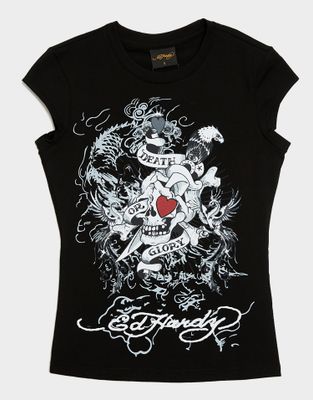 Bluzka damska w stylu młodzieżowym na wiosnę ED HARDY ze sklepu: JD Sports  w kategorii: Bluzki damskie - zdjęcie 9C9C4A-9AA-13709_ED4920