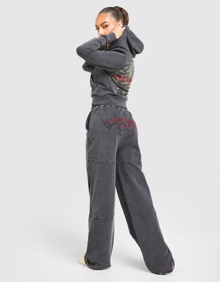 Spodnie damskie retro ED HARDY ze sklepu: JD Sports  w kategorii: Spodnie damskie - zdjęcie 9C9C4A-9AA-13709_ED5297