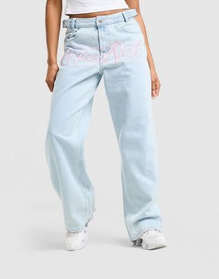 Jeansy damskie w miejskim stylu Hoodrich ze sklepu: JD Sports  w kategorii: Jeansy damskie - zdjęcie 9C9C4A-9AA-13709_HW01260256