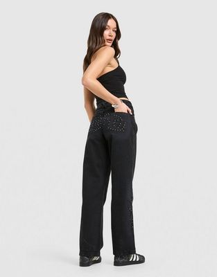 Hoodrich - Jeansy damskie ze sklepu: JD Sports  w kategorii: Jeansy damskie - zdjęcie 9C9C4A-9AA-13709_HW02260089