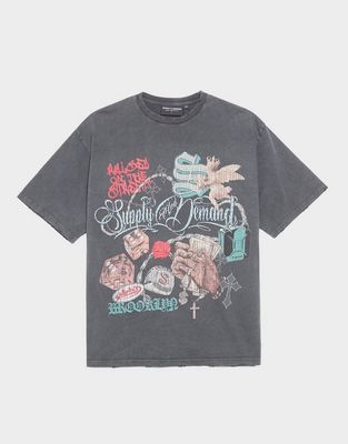 T-shirt męski na wiosnę Supply & Demand ze sklepu: JD Sports  w kategorii: T-shirty męskie - zdjęcie 9C9C4A-9AA-13709_SUPTM18428007