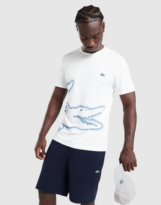 T-shirt męski Lacoste ze sklepu: JD Sports  w kategorii: T-shirty męskie - zdjęcie 9C9C4A-9AA-13709_TH0820_001