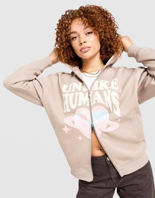 Bluza damska jesienna w stylu młodzieżowym Unlike Humans ze sklepu: JD Sports  w kategorii: Bluzy damskie - zdjęcie 9C9C4A-9AA-13709_ULHTW10347012