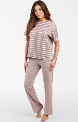 Piżama w paski elegancka Italian Fashion ze sklepu: Primodo w kategorii: Piżamy damskie - zdjęcie A0D05E-522-13421_178990