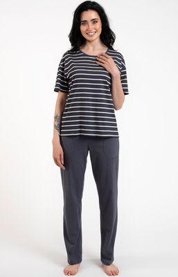 Piżama w paski elegancka Italian Fashion ze sklepu: Primodo w kategorii: Piżamy damskie - zdjęcie A0D05E-522-13421_178991