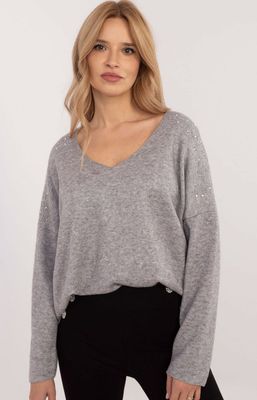Italy Moda - Sweter damski casual ze sklepu: Primodo w kategorii: Swetry damskie - zdjęcie A0D05E-522-13421_194766