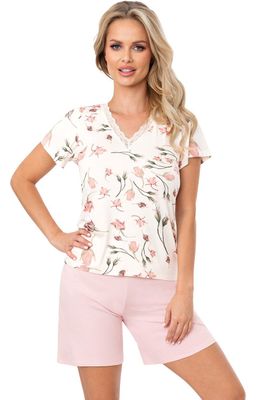 Piżama w kwiaty casual Donna ze sklepu: Primodo w kategorii: Piżamy damskie - zdjęcie A0D05E-522-13421_206017
