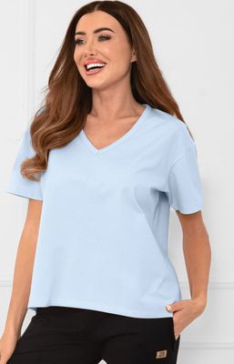 Bluzka damska bez wzorów w sportowym stylu Italian Fashion ze sklepu: Primodo w kategorii: Bluzki damskie - zdjęcie A0D05E-522-13421_232276