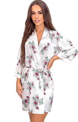 Szlafrok damski w kwiaty casual Donna ze sklepu: Primodo w kategorii: Szlafroki damskie - zdjęcie A0D05E-522-13421_234862