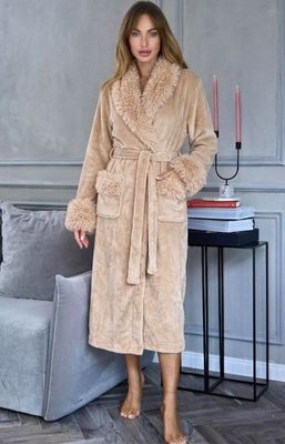 Szlafrok damski casual L&amp;L ze sklepu: Primodo w kategorii: Szlafroki damskie - zdjęcie A0D05E-522-13421_601449