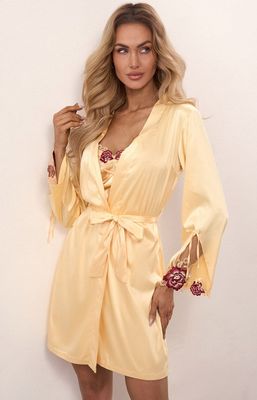 Szlafrok damski bez wzorów elegancki LivCo Corsetti Fashion ze sklepu: Primodo w kategorii: Szlafroki damskie - zdjęcie A0D05E-522-13421_111632