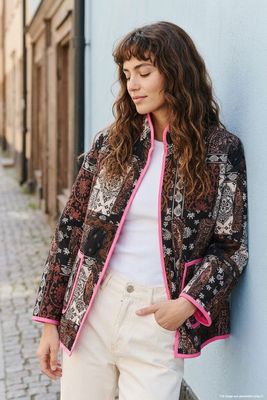 Kurtka damska casual NAOKO-STORE.pl ze sklepu: NAOKO w kategorii: Kurtki damskie - zdjęcie A8F38C0-26C-6400_15793065525621