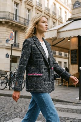 Marynarka NAOKO-STORE.pl ze sklepu: NAOKO w kategorii: Marynarki damskie - zdjęcie A8F38C0-26C-6400_15975738343797