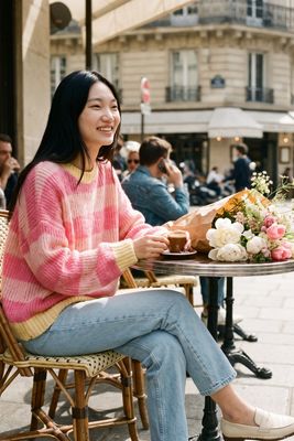 Sweter damski na zimę casual NAOKO-STORE.pl ze sklepu: NAOKO w kategorii: Swetry damskie - zdjęcie A8F38C0-26C-6400_15417809240437
