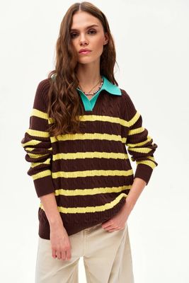 Sweter damski na zimę NAOKO-STORE.pl ze sklepu: NAOKO w kategorii: Swetry damskie - zdjęcie A8F38C0-26C-6400_15736552685941