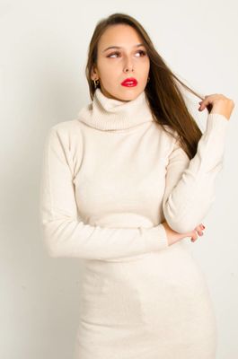 Olika - Sukienka casual dopasowana ze sklepu: olika.com.pl w kategorii: Sukienki - zdjęcie AE84B5C-5EA-3073_14055