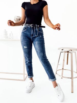 Jeansy damskie na wiosnę casual Olika ze sklepu: olika.com.pl w kategorii: Jeansy damskie - zdjęcie AE84B5C-5EA-3073_15534