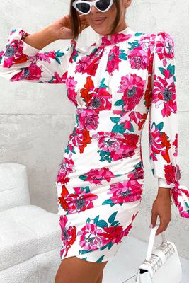Sukienka dopasowana casual Olika ze sklepu: olika.com.pl w kategorii: Sukienki - zdjęcie AE84B5C-5EA-3073_16307